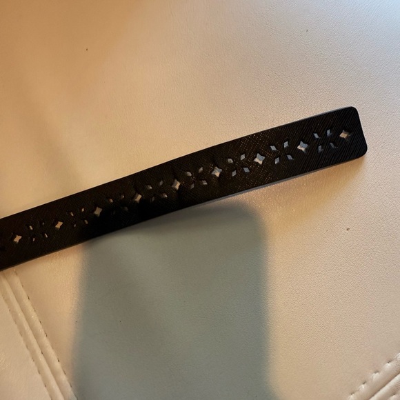 Kate Spade Perforated Black Belt XL GUC - Picture 4 of 6